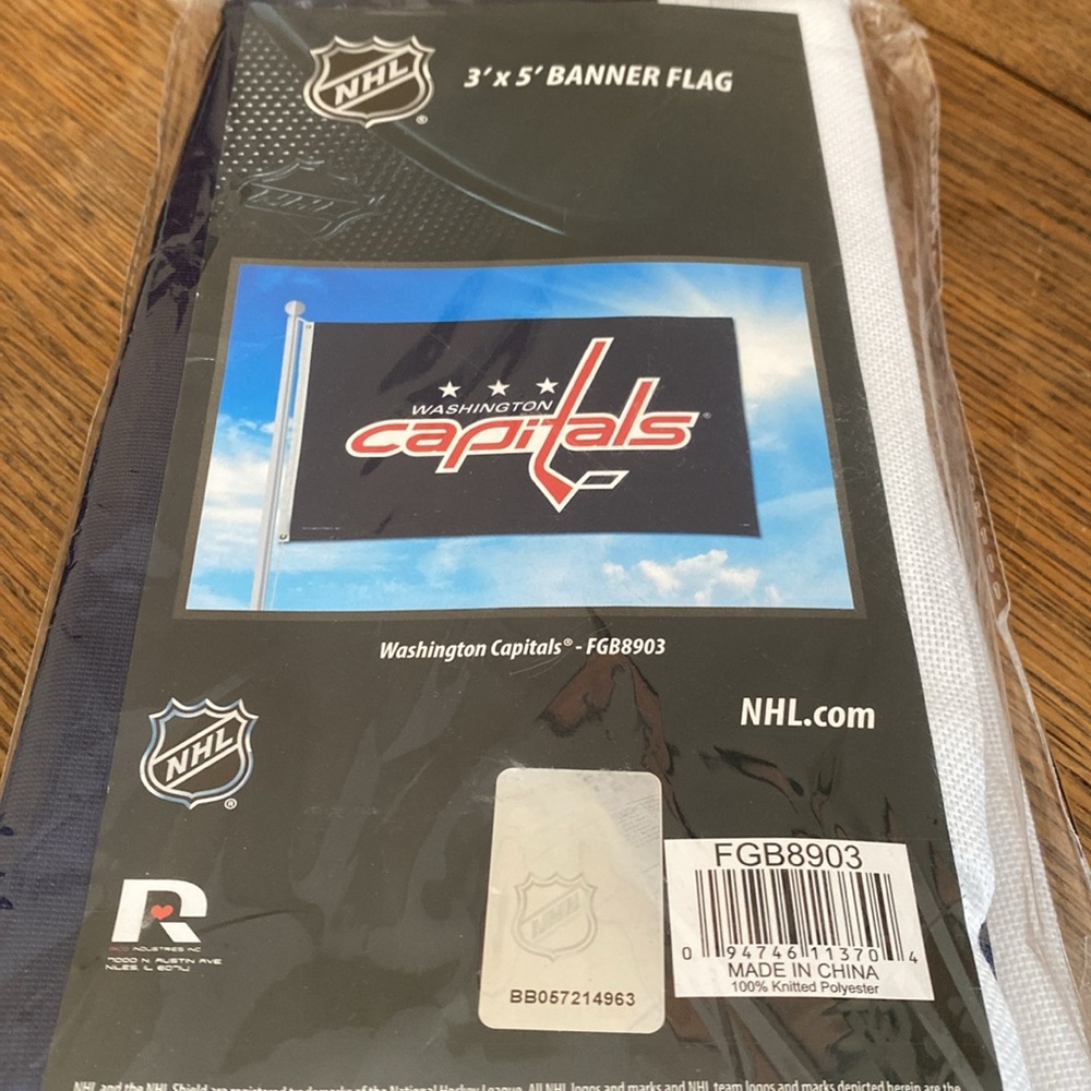 NHL Washington Capitals 3’ X 5’ Banner Flag